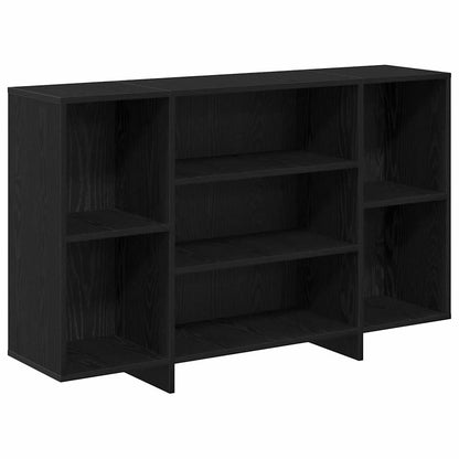 Sideboard Black Oak 120 x 30 x 75 cm Engineered Wood