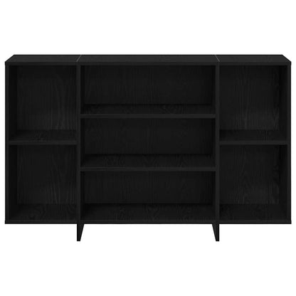 Sideboard Black Oak 120 x 30 x 75 cm Engineered Wood