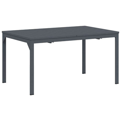 Outdoor Dinner Table Folding Anthracite 210 x 90 x 73 cm Steel
