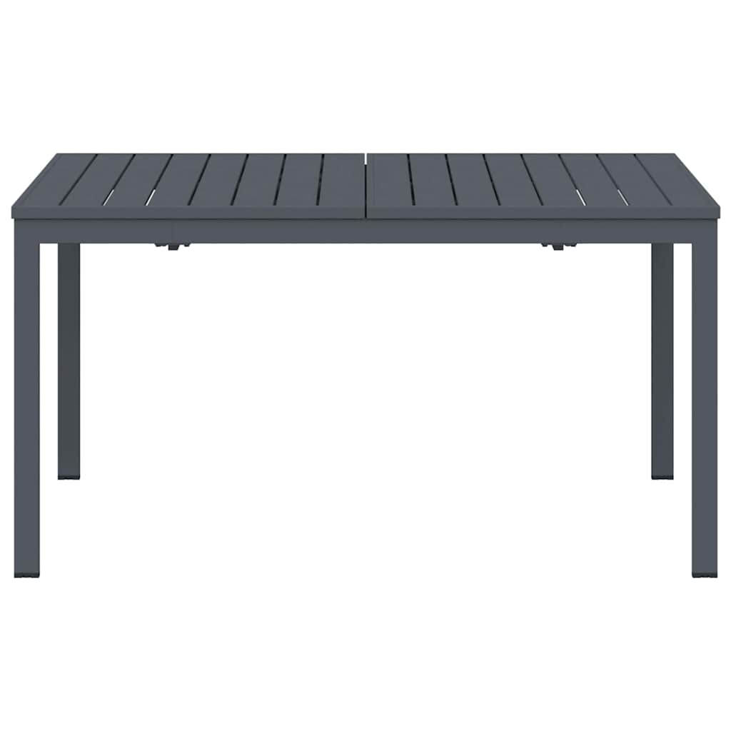 Outdoor Dinner Table Folding Anthracite 210 x 90 x 73 cm Steel
