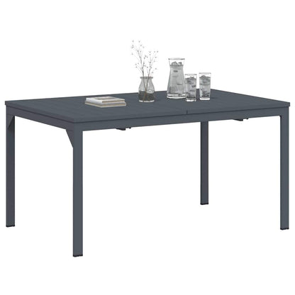 Outdoor Dinner Table Folding Anthracite 210 x 90 x 73 cm Steel