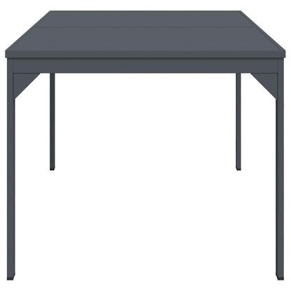 Outdoor Dinner Table Folding Anthracite 210 x 90 x 73 cm Steel