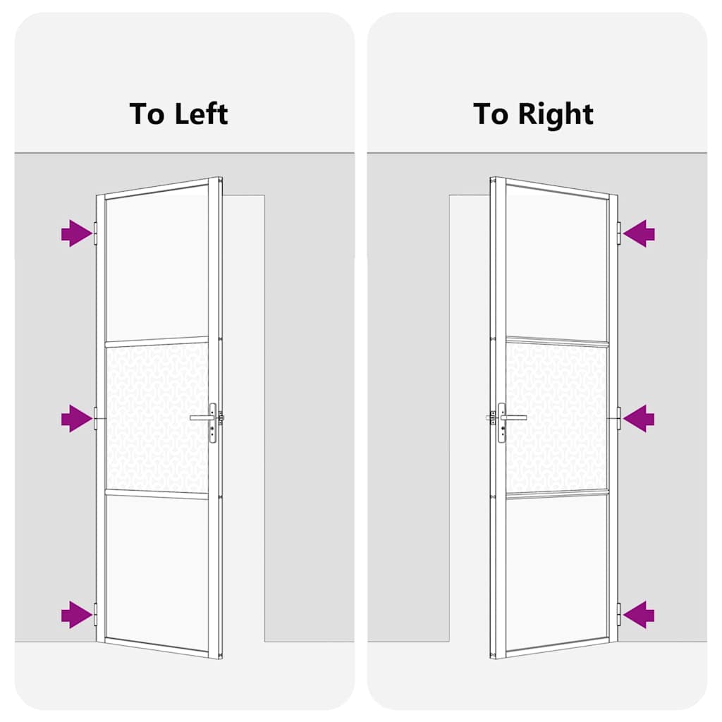 Glass Door Fretwork Black 76 x 3.5 x 201.5 cm Aluminium
