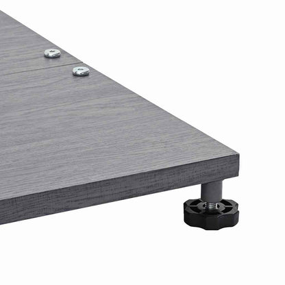 Parasol Base Dark Grey Wood Look 45 x 45 x 31 cm