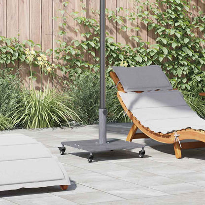 Parasol Base Dark Grey Wood Look 45 x 45 x 31.5 cm