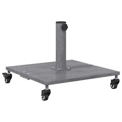 Parasol Base Dark Grey Wood Look 45 x 45 x 31.5 cm