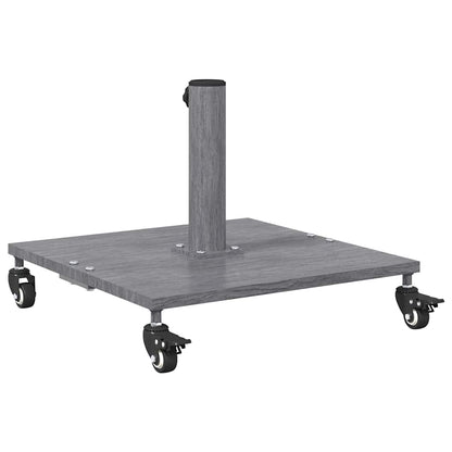 Parasol Base Dark Grey Wood Look 45 x 45 x 31.5 cm