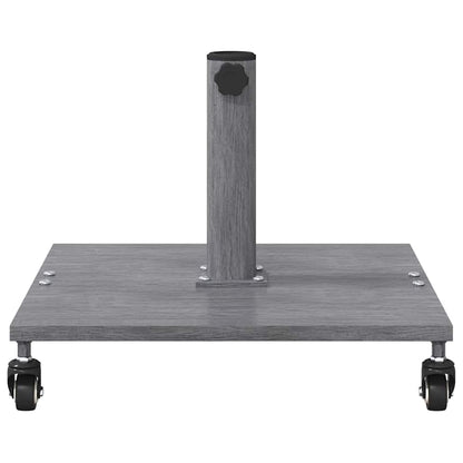 Parasol Base Dark Grey Wood Look 45 x 45 x 31.5 cm