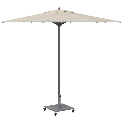 Parasol Base Dark Grey Wood Look 45 x 45 x 31.5 cm