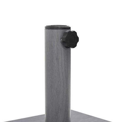 Parasol Base Dark Grey Wood look 45 x 45 x 31.5 cm