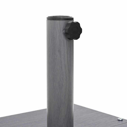 Parasol Base Dark Grey Wood look 45 x 45 x 31.5 cm