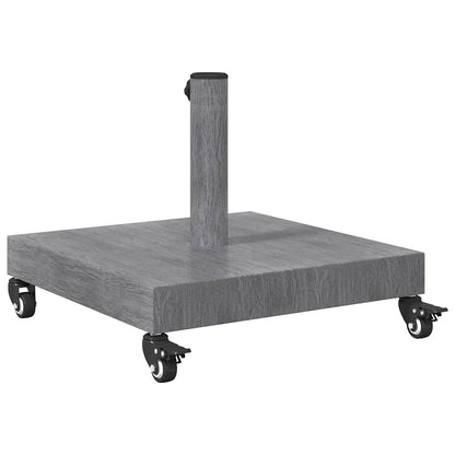 Parasol Base Dark Grey Wood look 45 x 45 x 31.5 cm