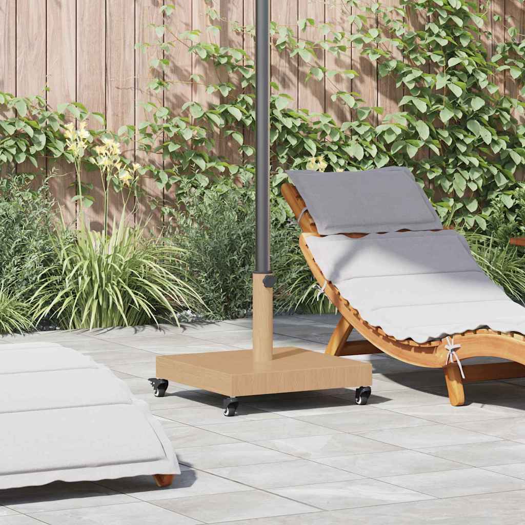 Parasol Base Light Wood 45 x 45 x 31.5 cm