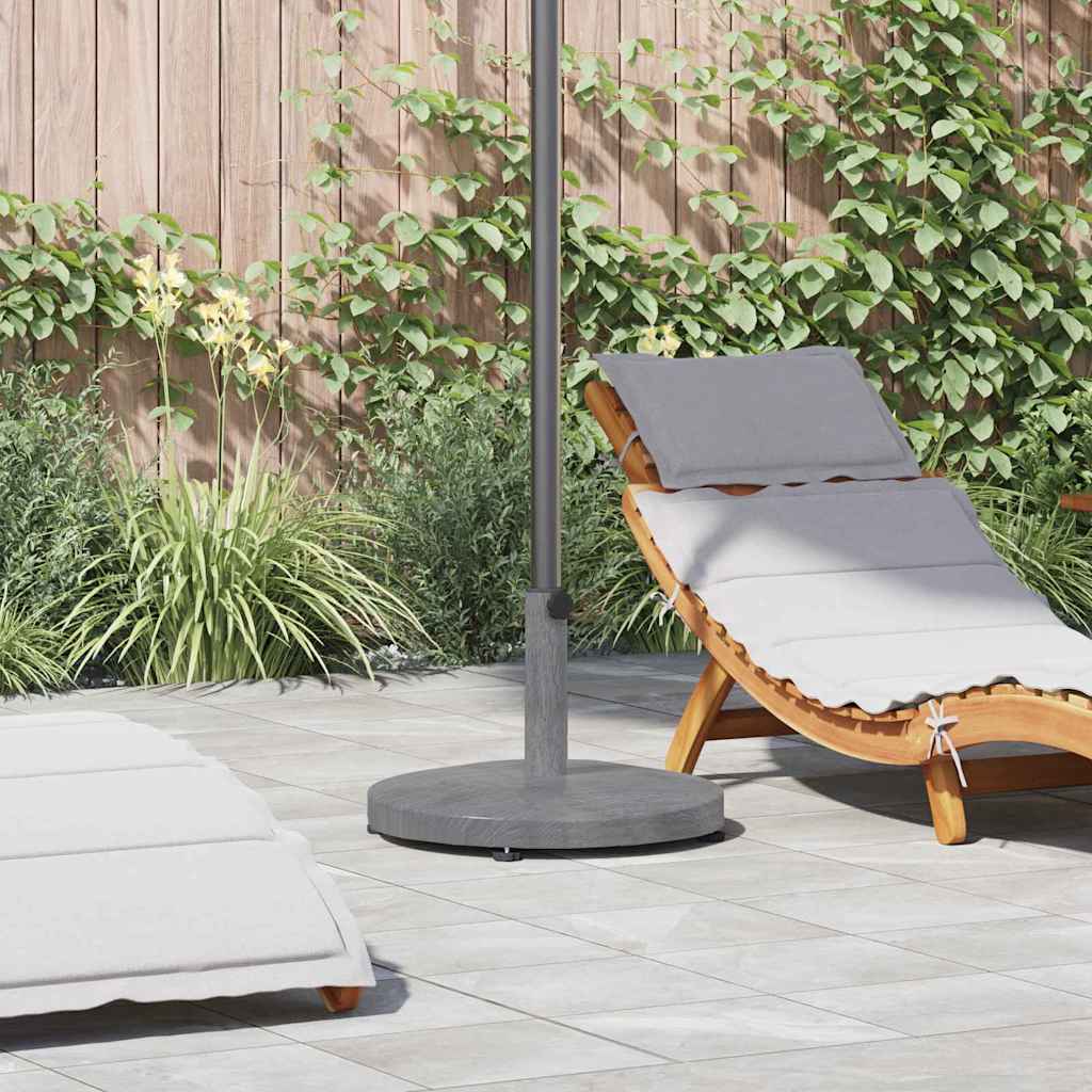 Parasol Base Dark Grey Wood look 48 x 48 x 32 cm