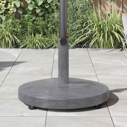 Parasol Base Dark Grey Wood look 48 x 48 x 32 cm
