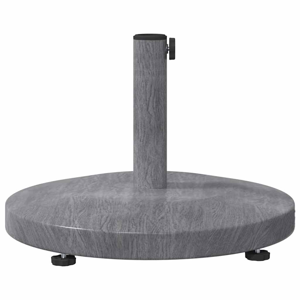 Parasol Base Dark Grey Wood look 48 x 48 x 32 cm