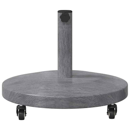 Parasol Base Dark Grey Wood look 48 x 48 x 32 cm