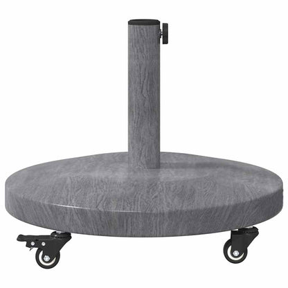 Parasol Base Dark Grey Wood look 48 x 48 x 32 cm