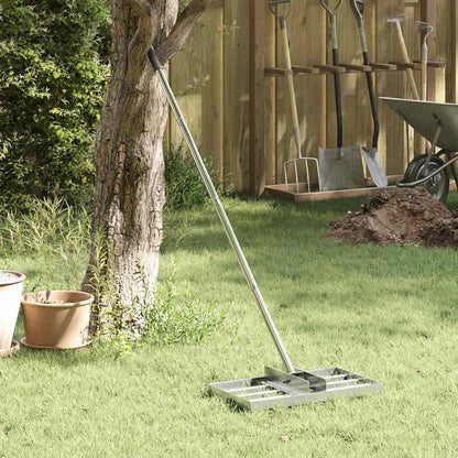Garden Leveling Rake Silver 45 x 25 x 200 cm Stainless Steel