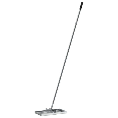 Garden Leveling Rake Silver 45 x 25 x 200 cm Stainless Steel