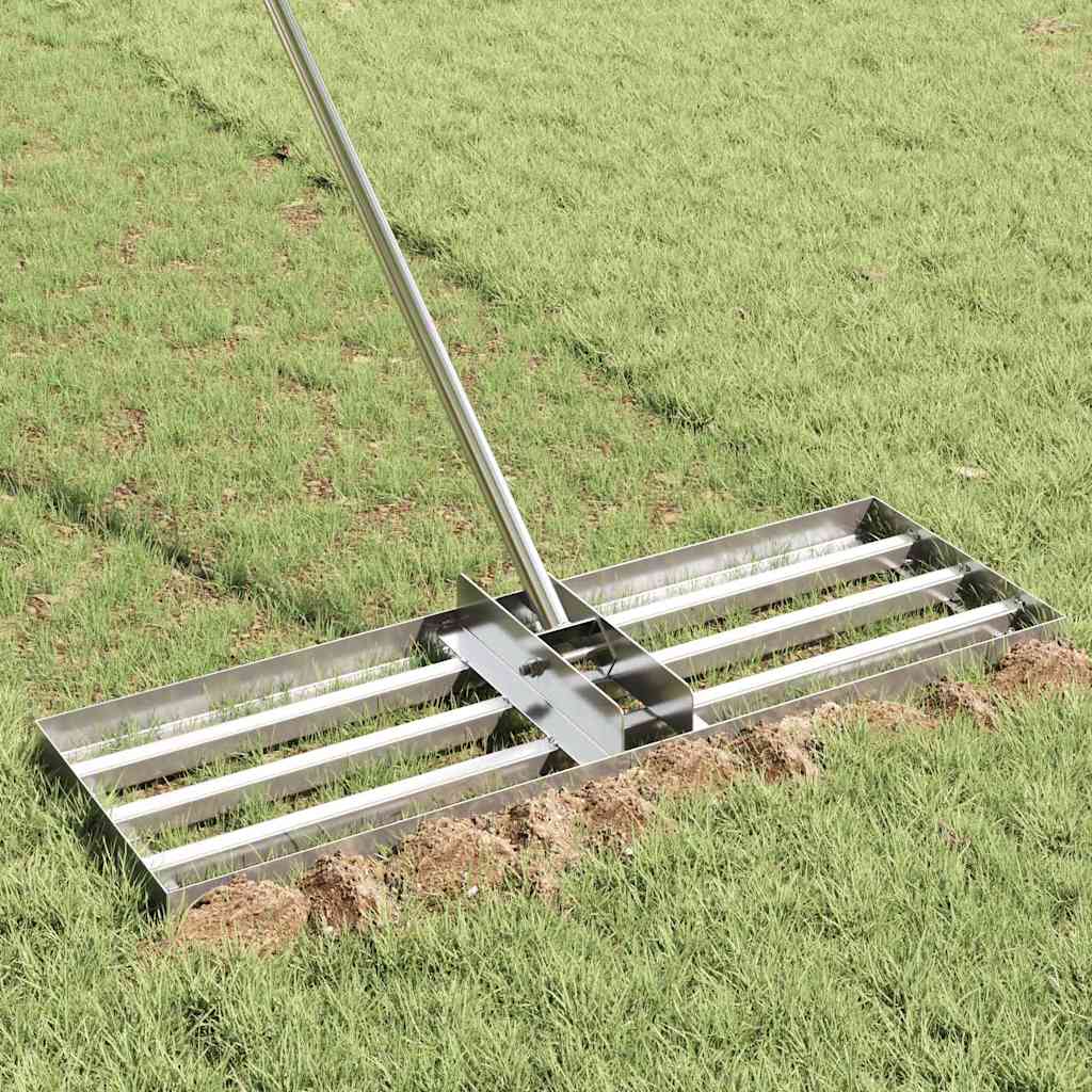 Garden Leveling Rake Silver 75 x 25 x 6 cm Stainless Steel