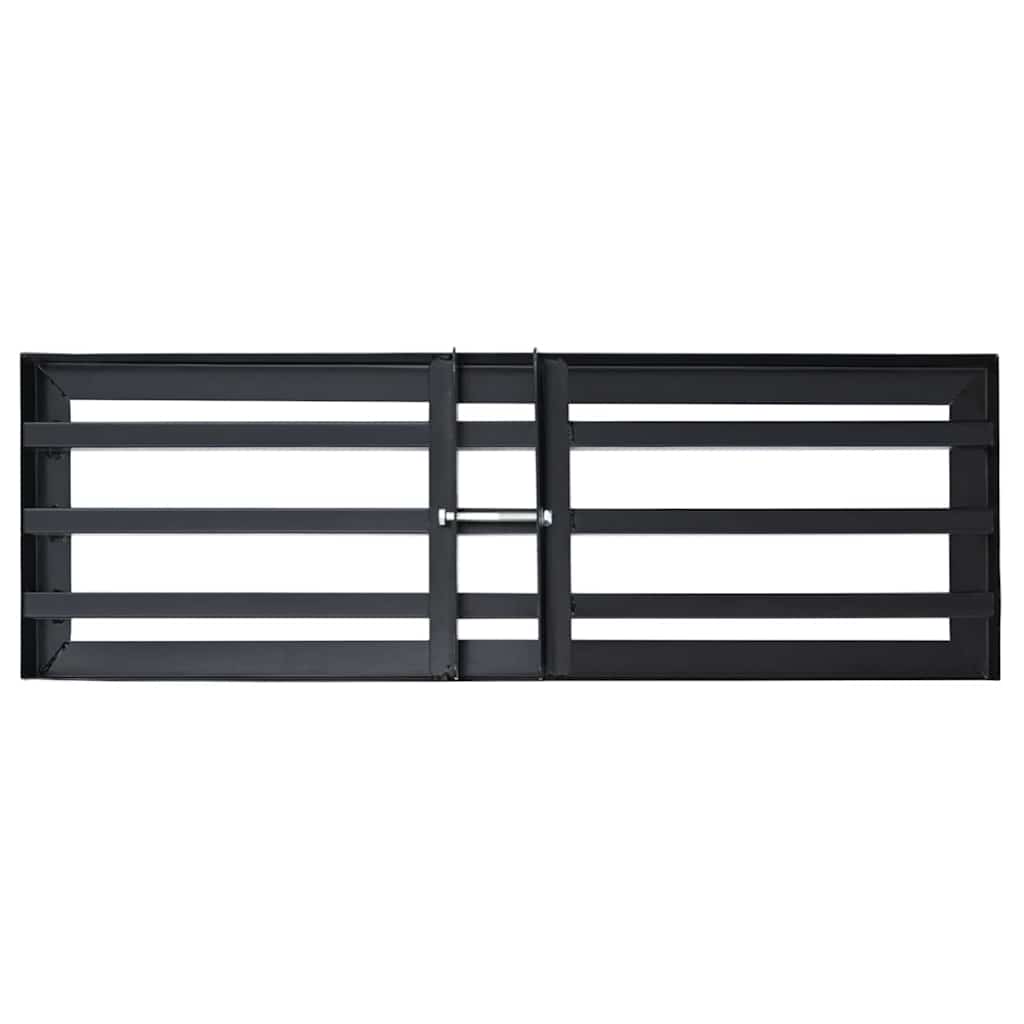 Garden Leveling Rake Black 75 x 25 x 6 cm Powder-Coated Steel