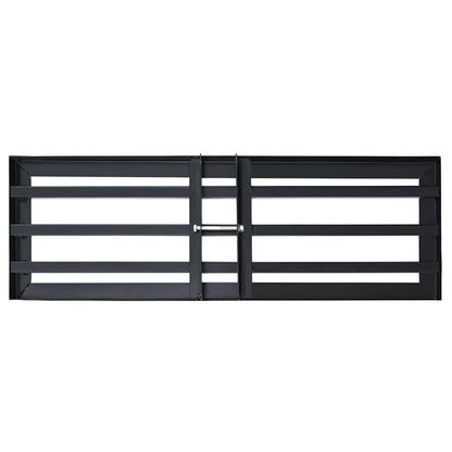 Garden Leveling Rake Black 75 x 25 x 6 cm Powder-Coated Steel