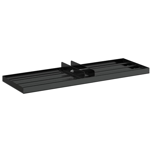 Garden Leveling Rake Black 75 x 25 x 6 cm Powder-Coated Steel