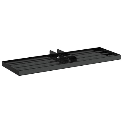 Garden Leveling Rake Black 75 x 25 x 6 cm Powder-Coated Steel