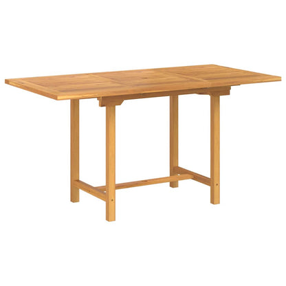 Garden Dining Set 5 pcs Brown Solid Teak Wood