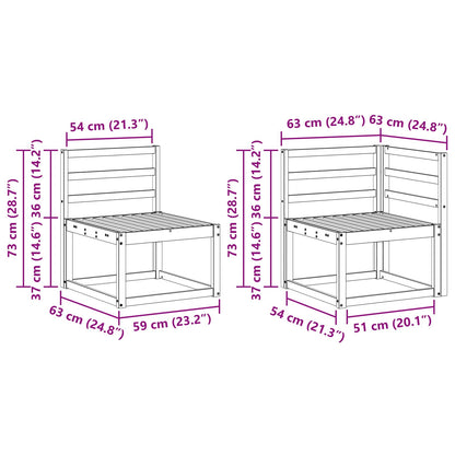 Outdoor Sofa Set 10 pcs Natural Solid Acacia Wood