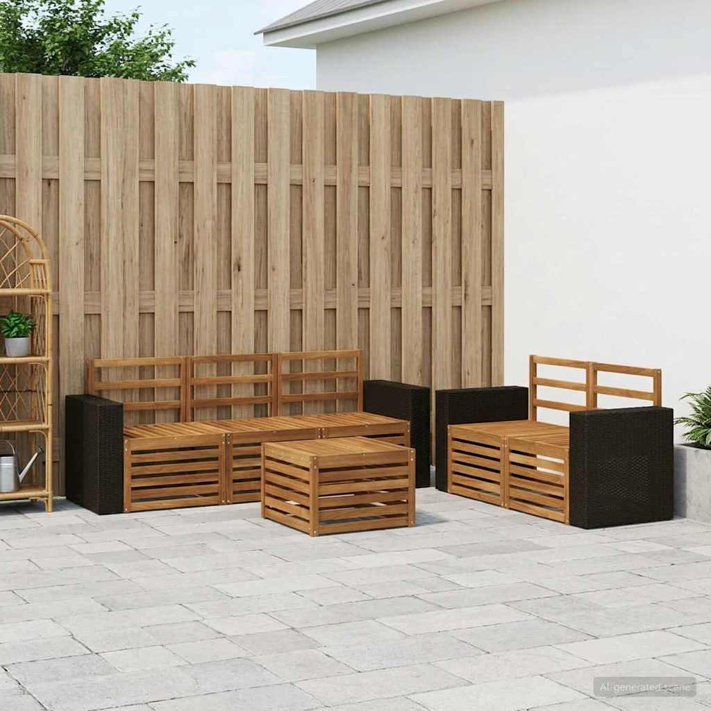 Sofa Sets Solid Acacia Wood