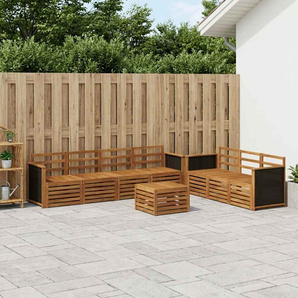 Sofa Sets 8 pcs Solid Acacia Wood