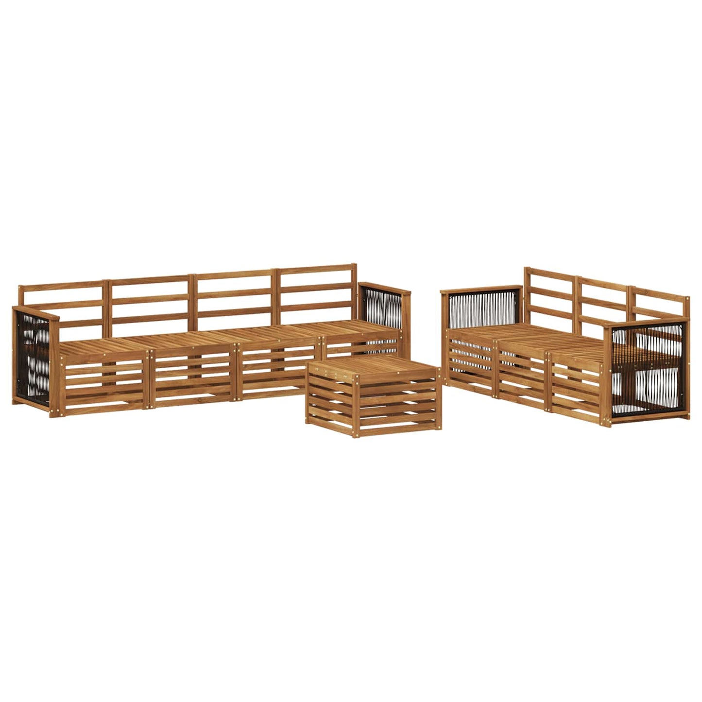 Sofa Sets 8 pcs Solid Acacia Wood