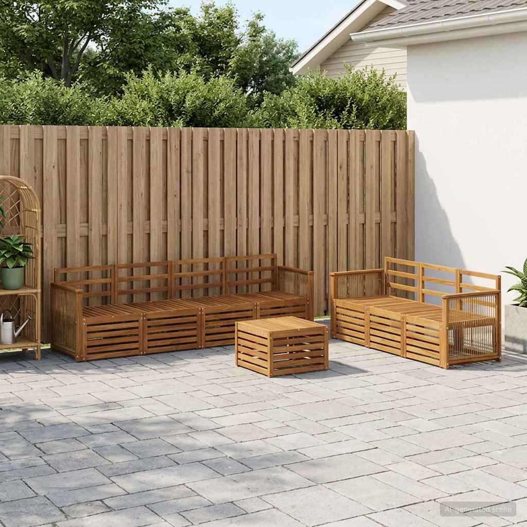 Sofa Sets 8 pcs Solid Acacia Wood