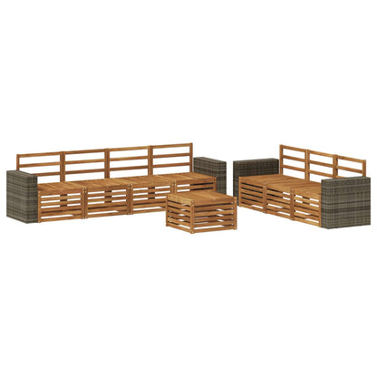 Sofa Sets 8 pcs Solid Acacia Wood