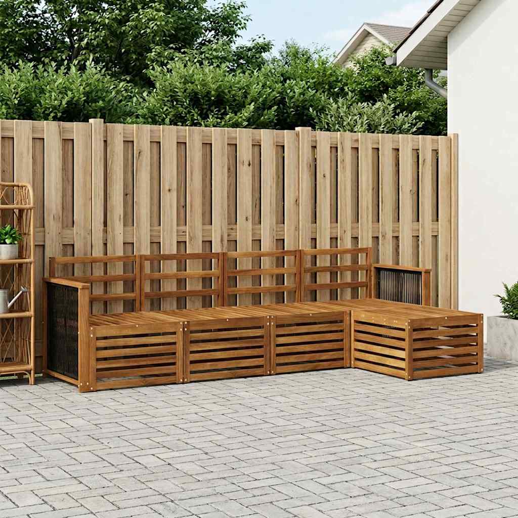 Outdoor Sofa Set 5 pcs Natural