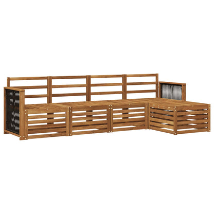 Outdoor Sofa Set 5 pcs Natural
