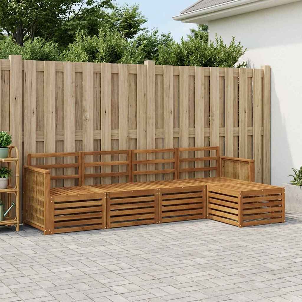 Outdoor Sofa Set 5 pcs Natural