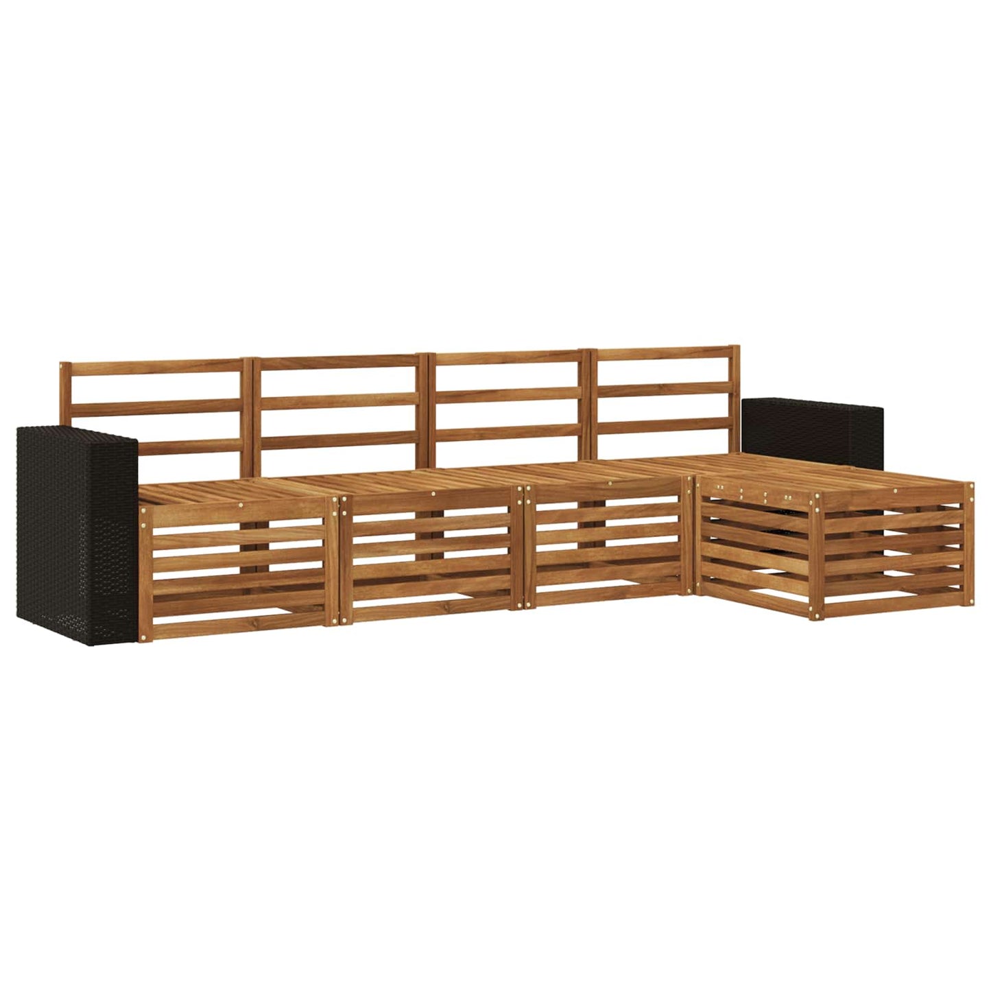 Outdoor Sofa Set 5 pcs Natural