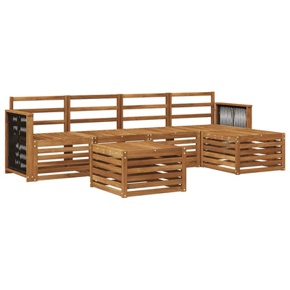 Outdoor Sofa Set 6 pcs Natural