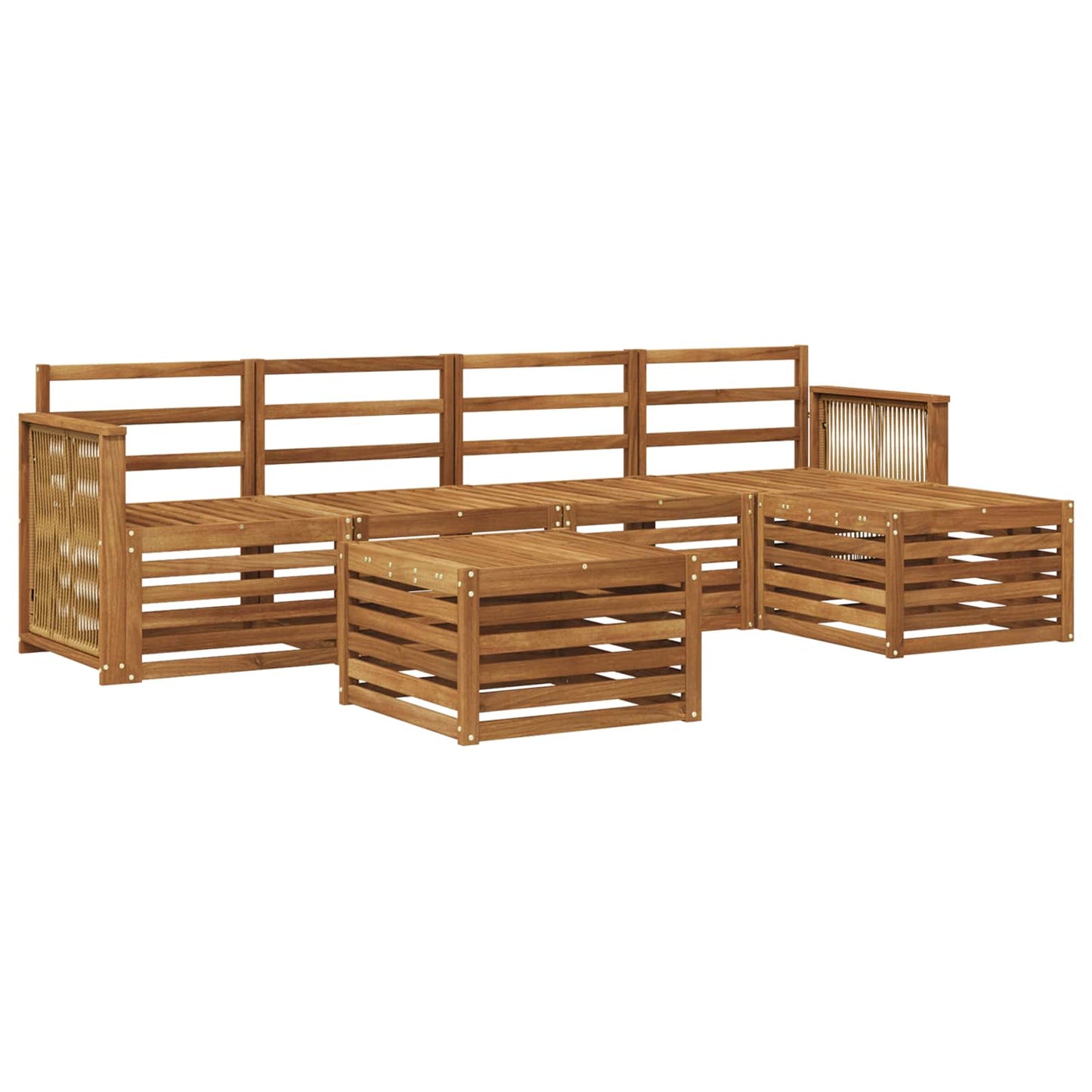 Outdoor Sofa Set 6 pcs Natural