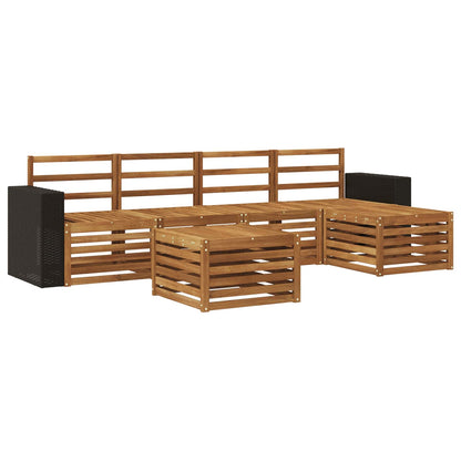 Outdoor Sofa Set 6 pcs Natural