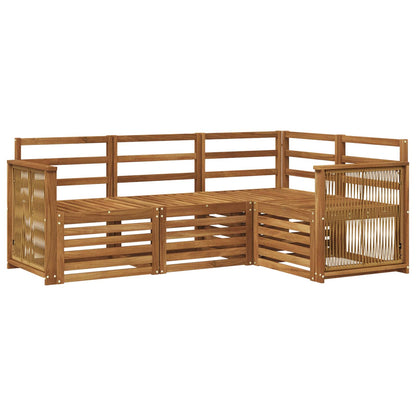 Sofa Sets 4 pcs Solid Acacia Wood