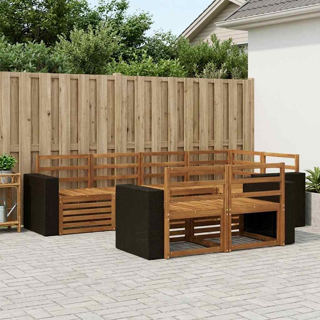 Sectional Sofa Set 7 pcs Natural