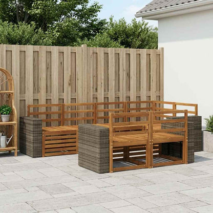 Sectional Sofa Set 7 pcs Natural