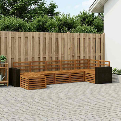 Sectional Sofa Set 7 pcs Natural