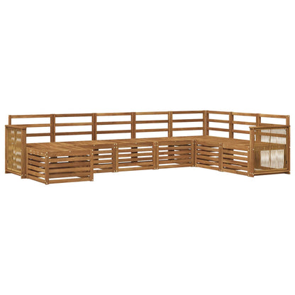 Outdoor Sofa Set 6 pcs Natural Solid Acacia Wood