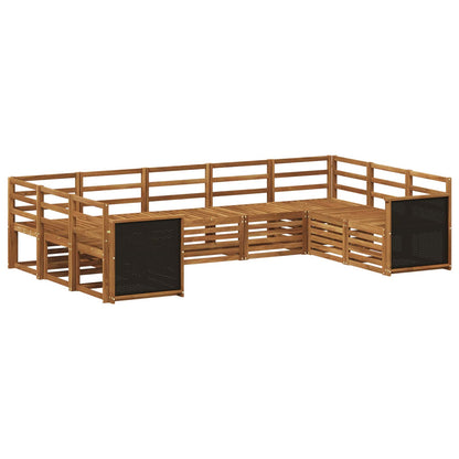 Sectional Sofa Set 7 pcs Natural Solid Acacia Wood