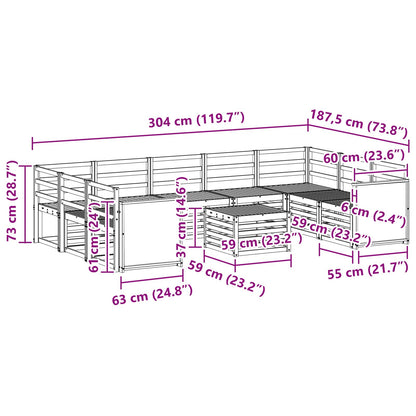 Sofa Sets Solid Acacia Wood